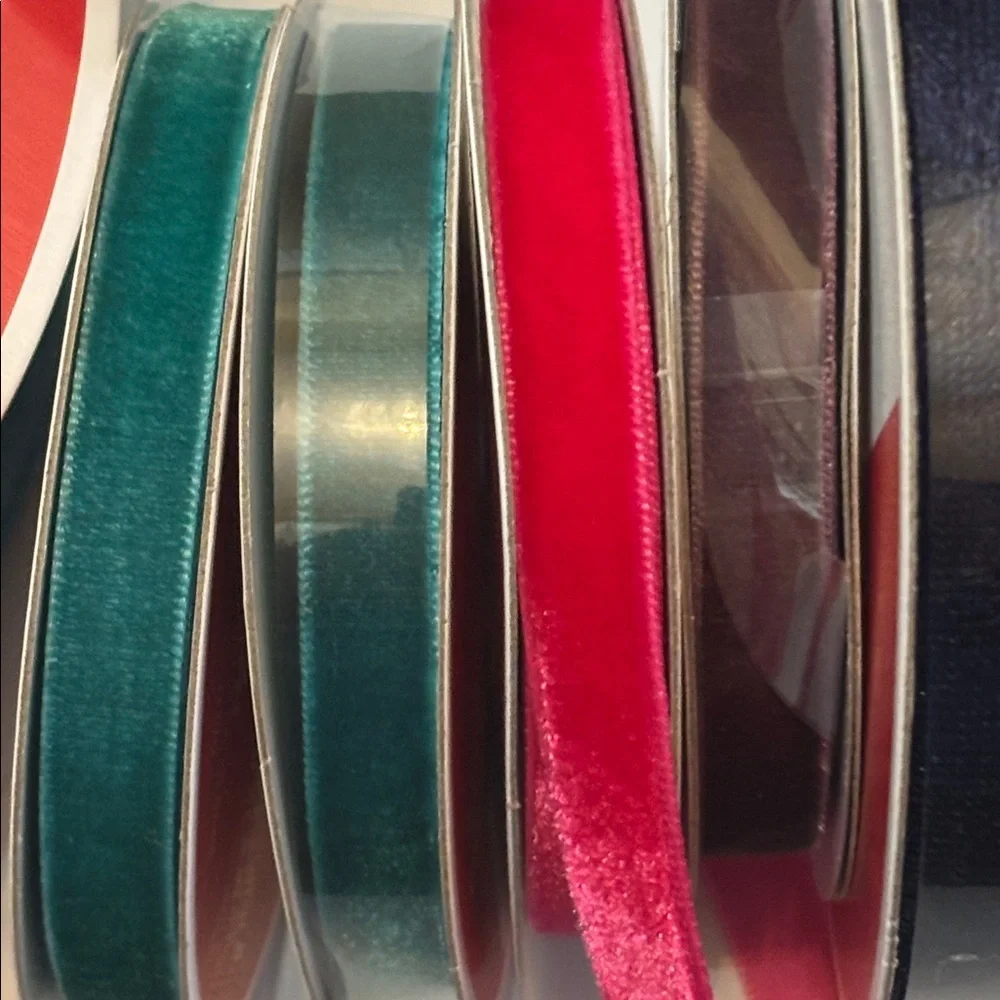 Velvet Ribbon Jewel Tone Velvet Ribbon Spools